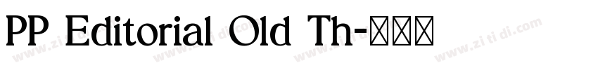 PP Editorial Old Th字体转换